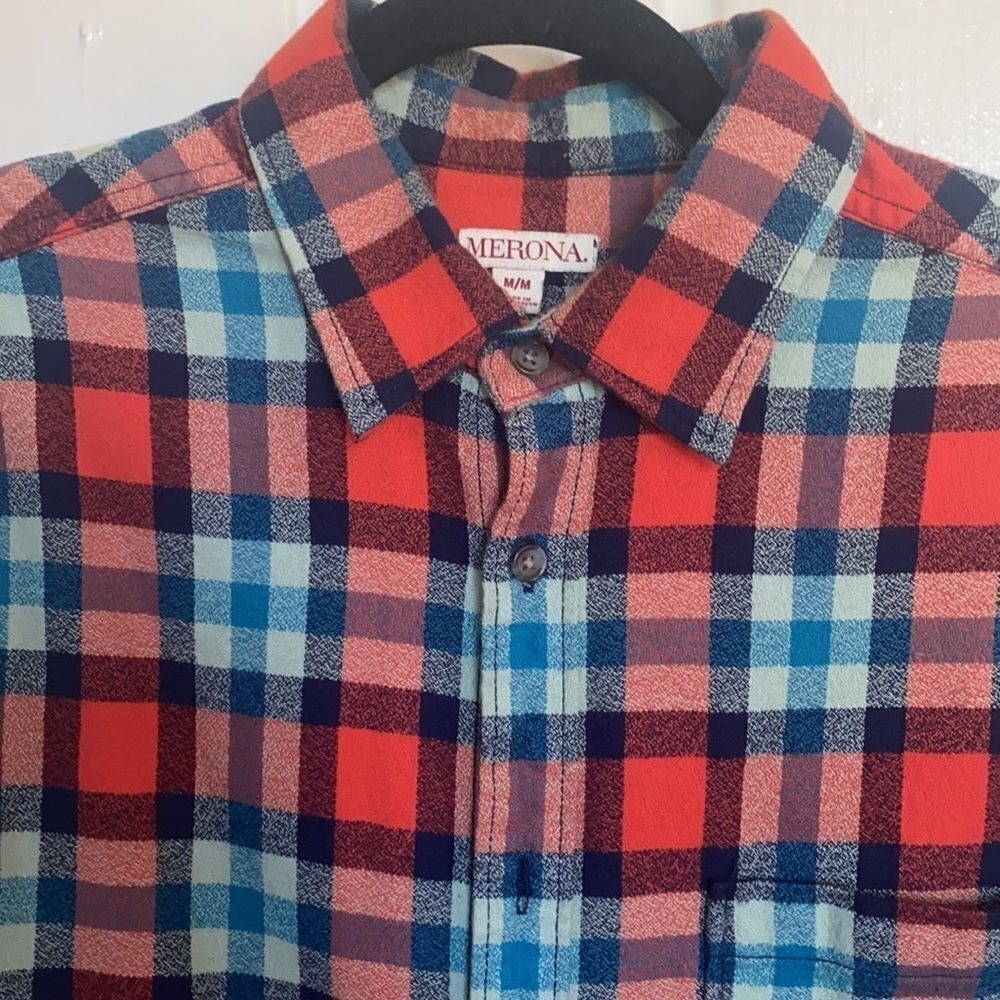 Fab Plaid Button Down Shirt / Shacket - image 2